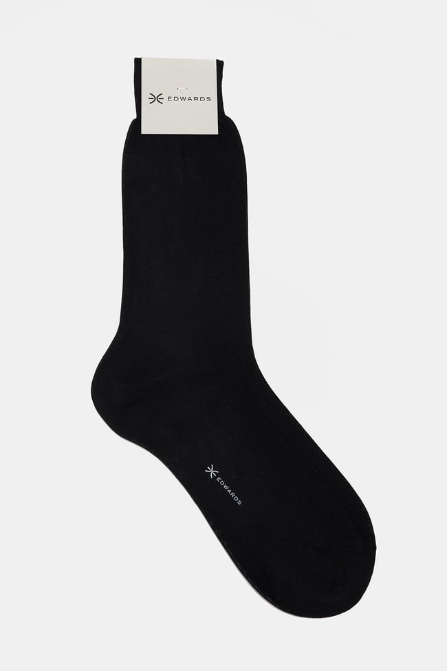  Erkek Siyah Pamuk Kısa Çorap