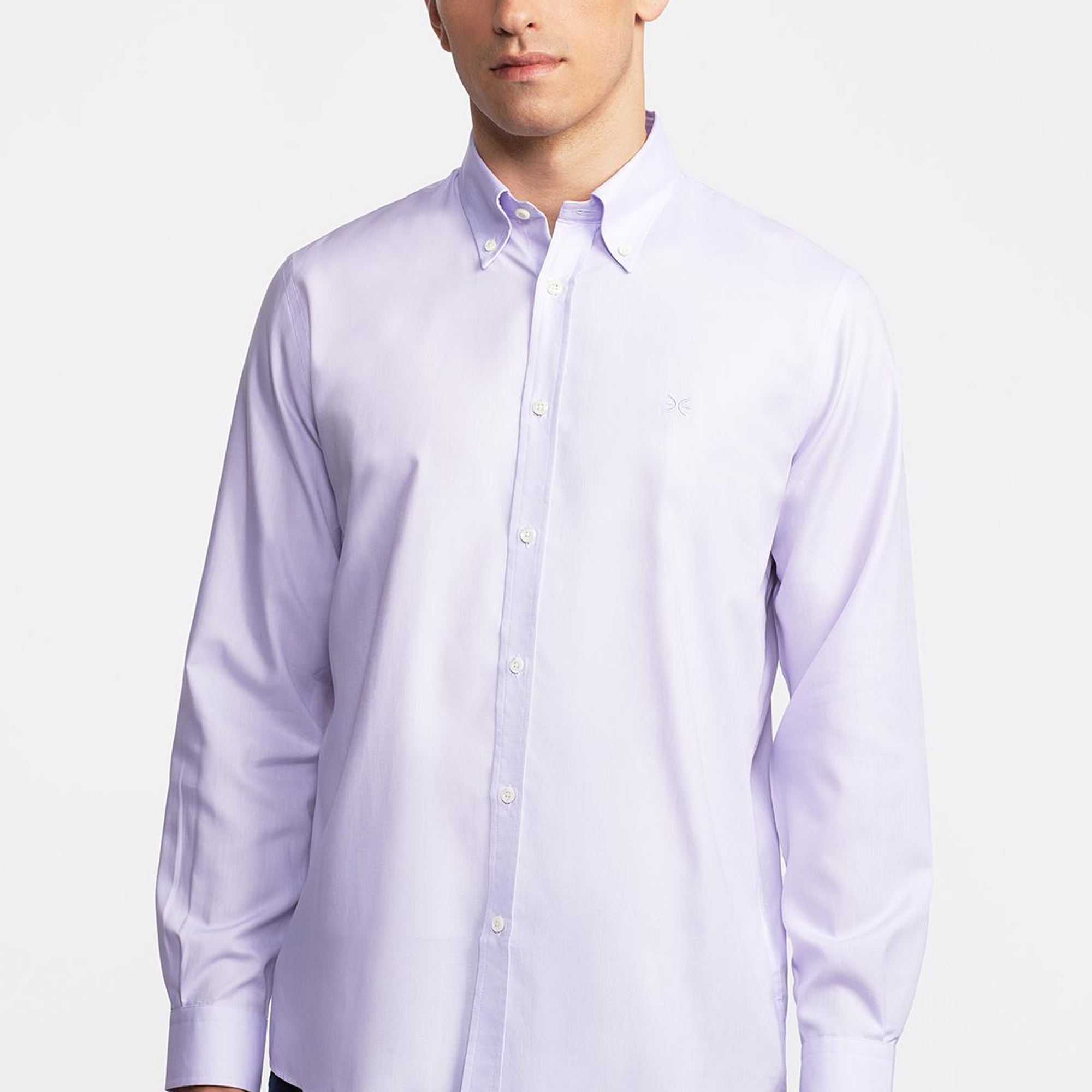 Erkek Pembe Cooper Fit Düğmeli Yaka Spor Gömlek