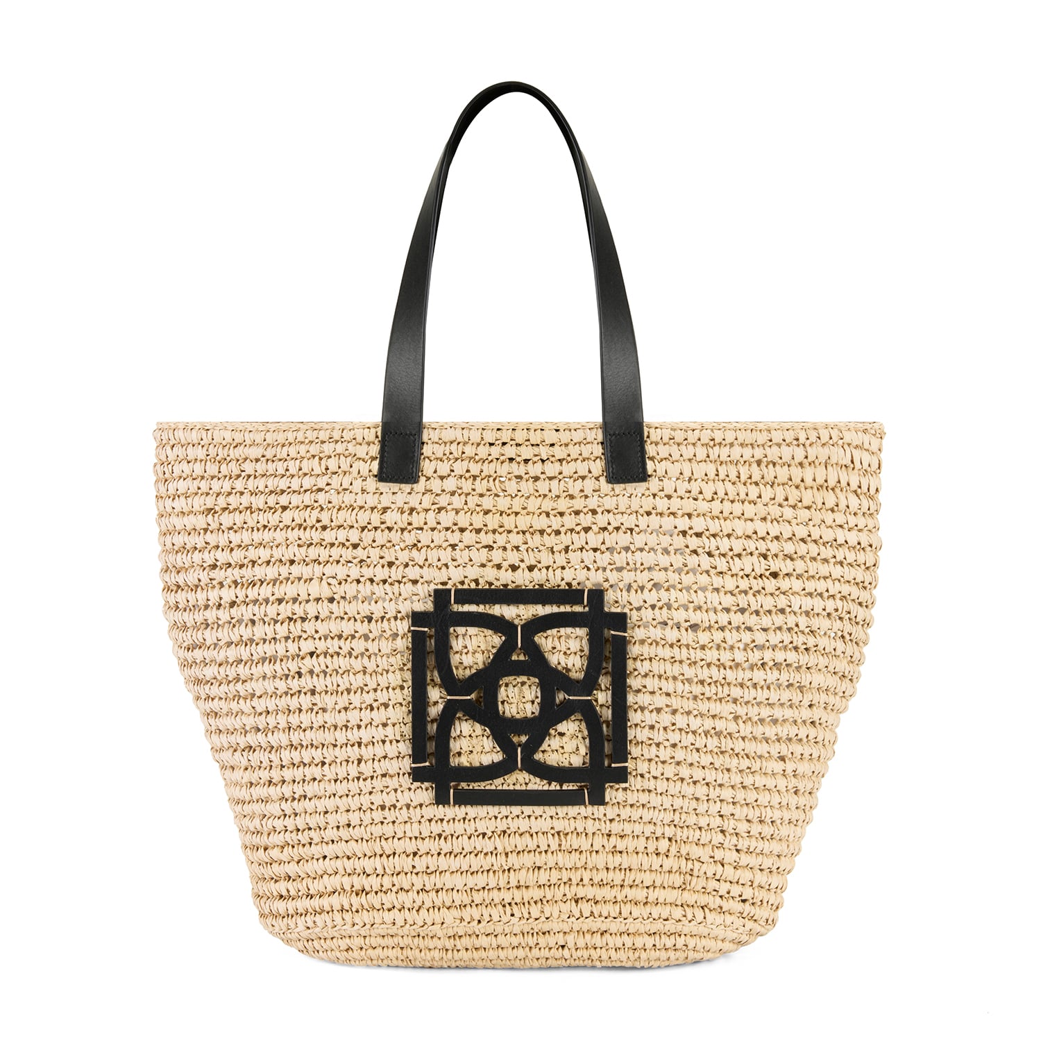  Kadın Bej Deri Detaylı Hasır Omuz Çantası