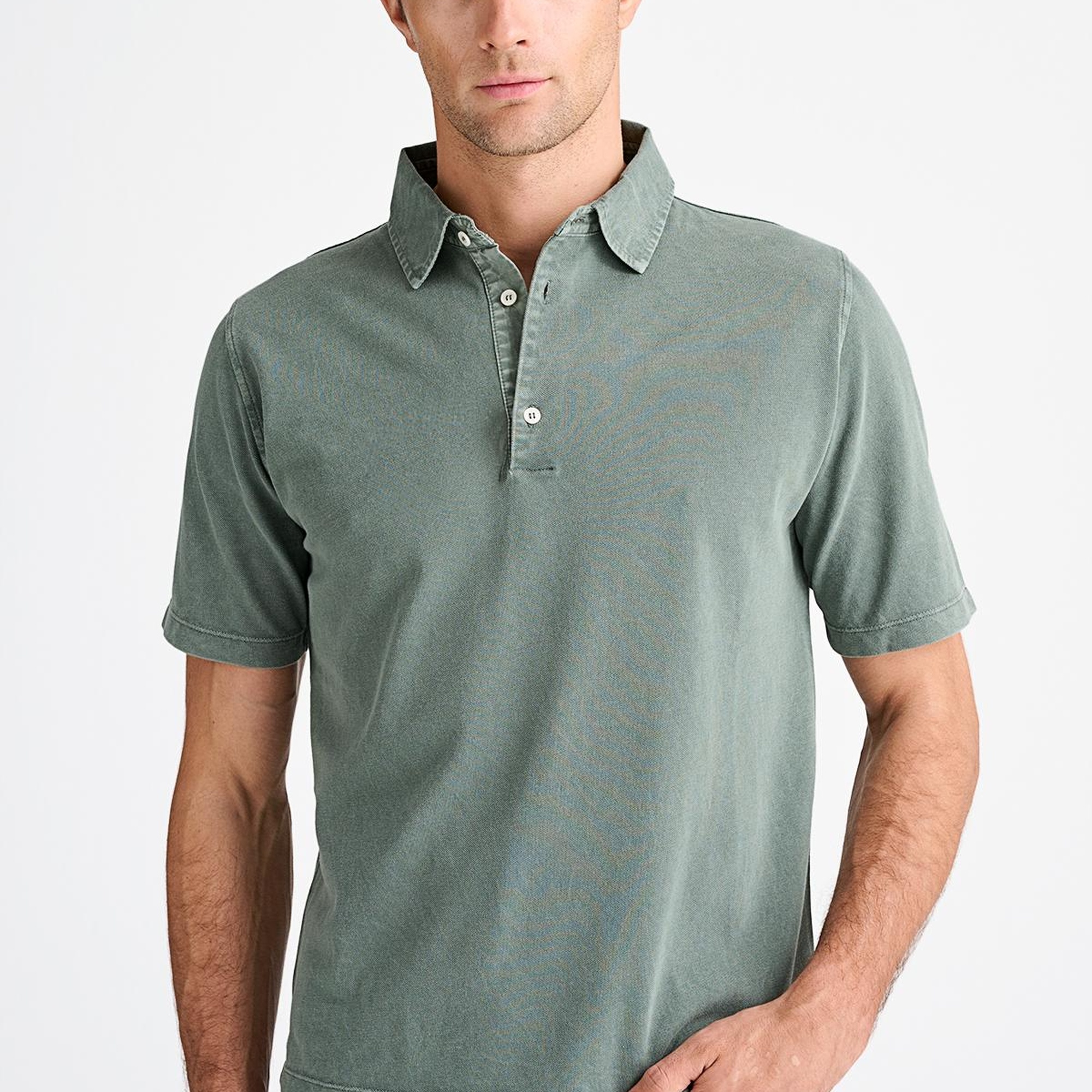 Erkek Yeşil Pike Polo Yaka T-Shirt
