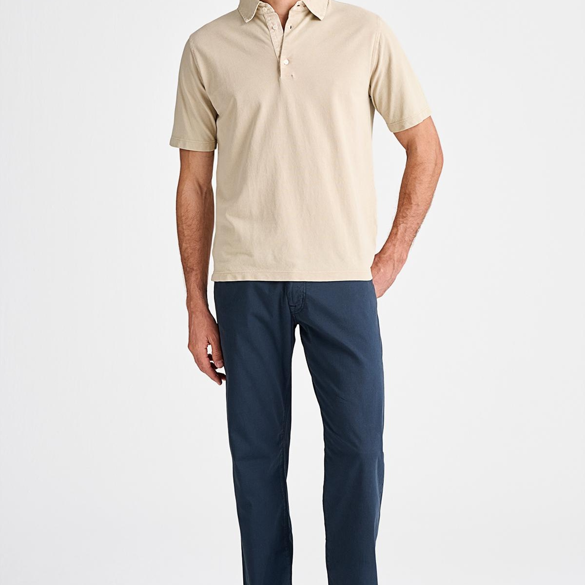 Erkek Bej Pike Polo Yaka T-Shirt