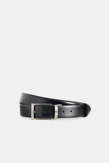  Erkek Kahverengi Çift Taraflı Deri Kemer