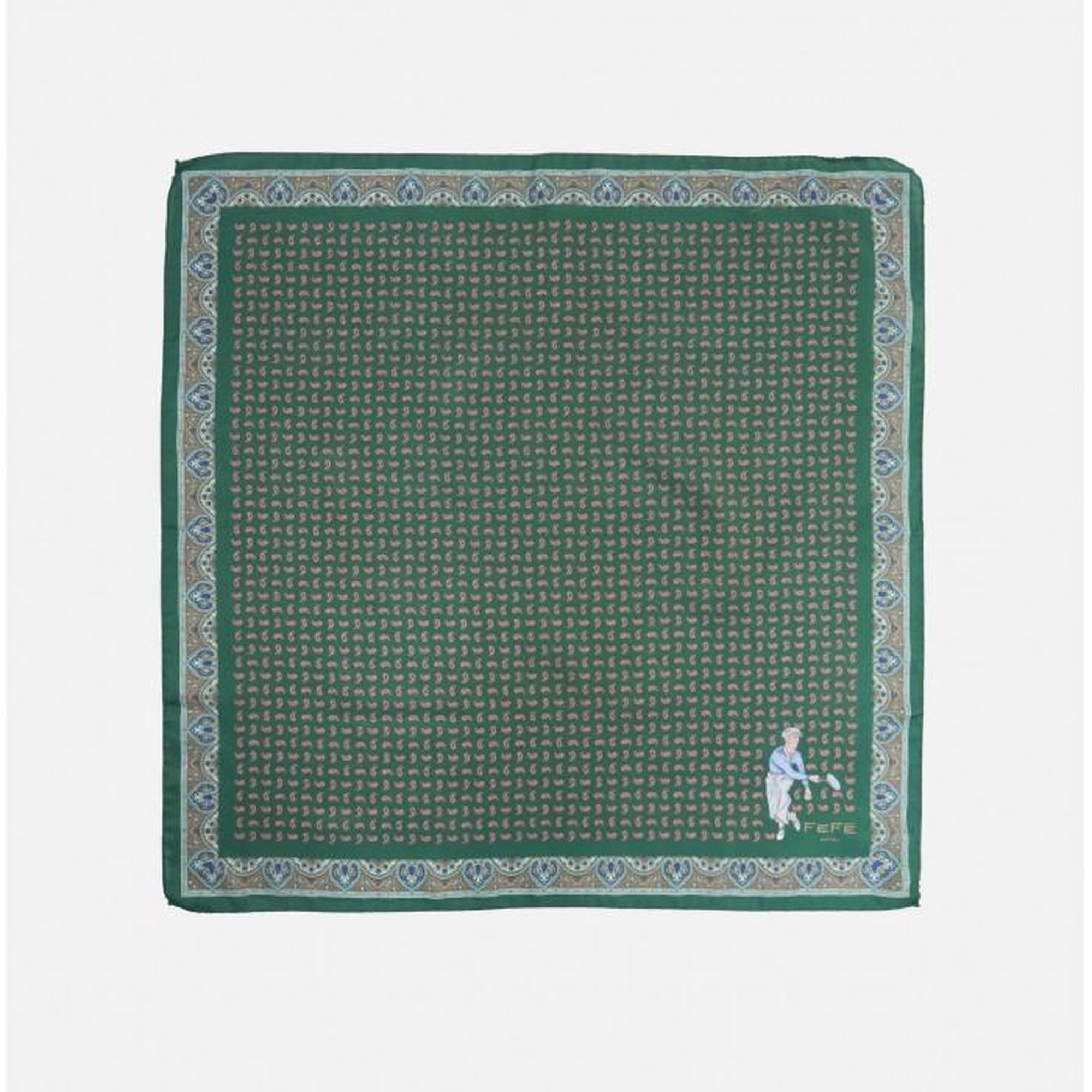 Erkek Yeşil Yün Fular