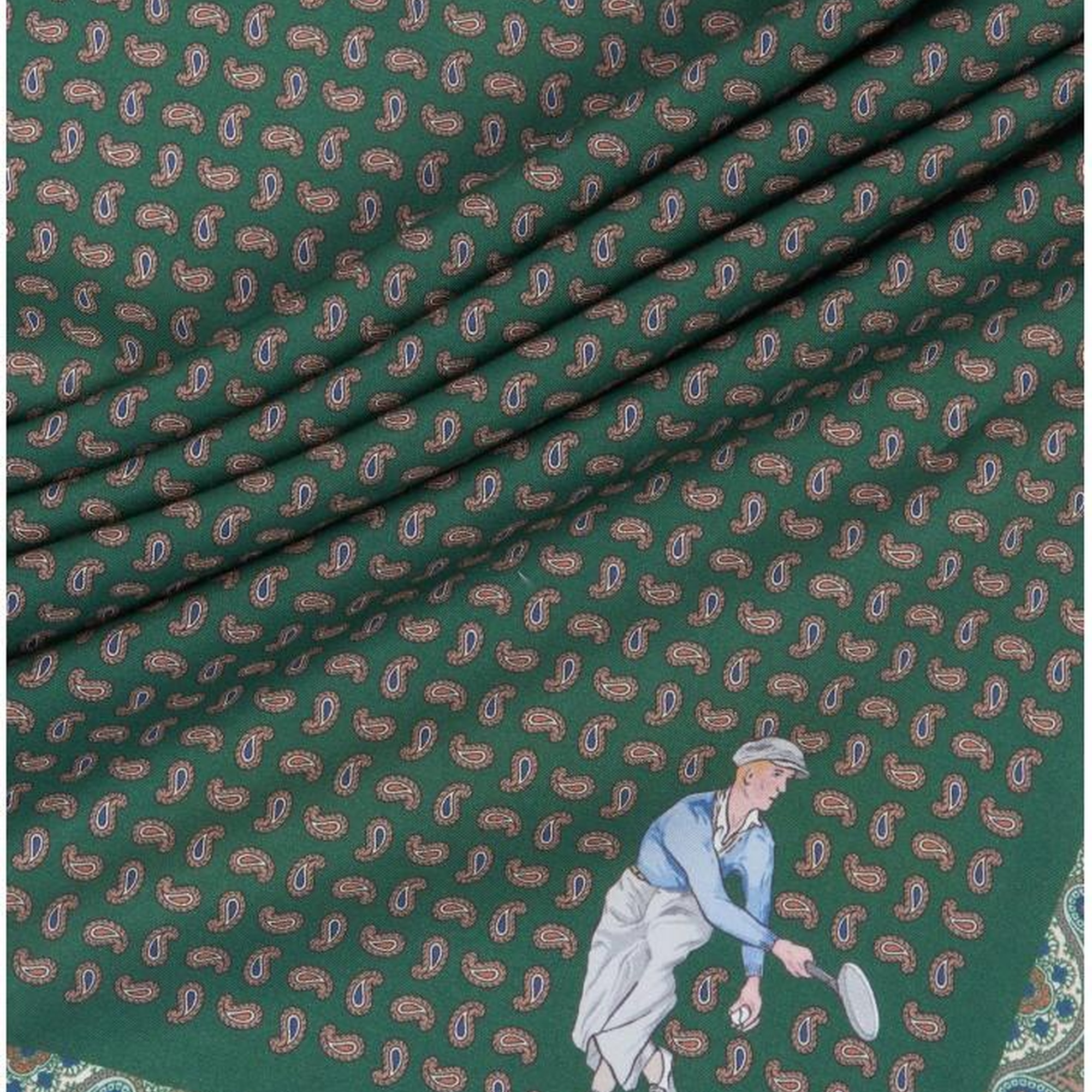 Erkek Yeşil Yün Fular