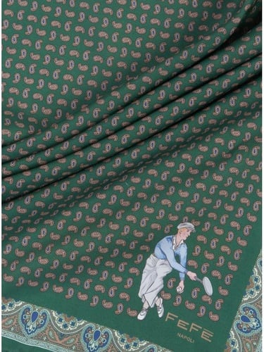  Erkek Yeşil Yün Fular