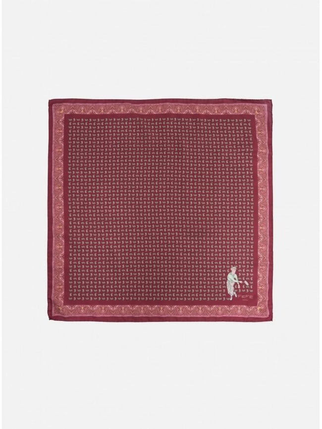  Erkek Bordo Yün Fular