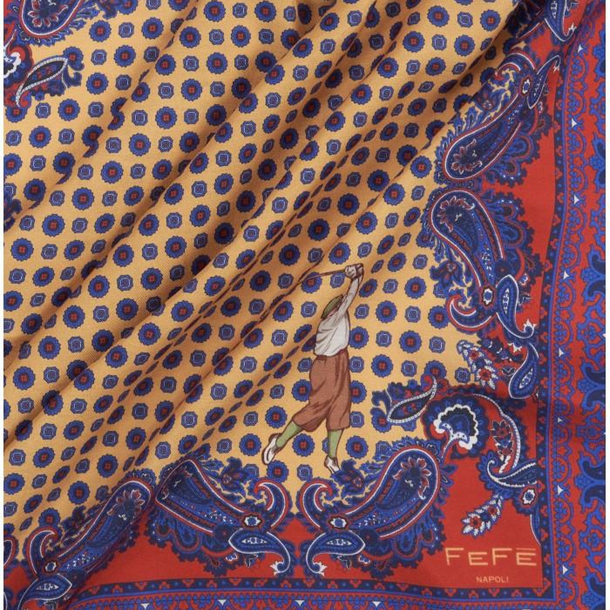 Erkek Sarı Yün Fular