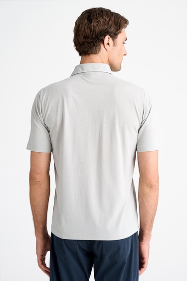  Erkek Taş Polo Yaka T-Shirt