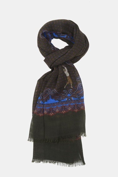  Erkek Yeşil Yün Kaşkol