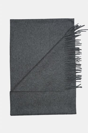  Erkek Gri Kaşmir Kaşkol