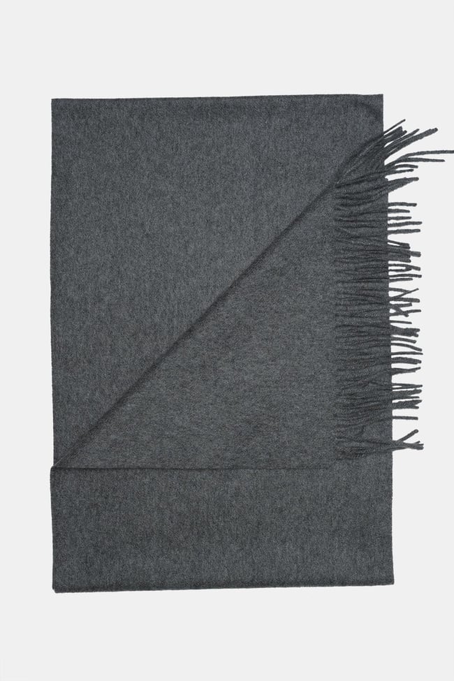  Erkek Gri Kaşmir Kaşkol