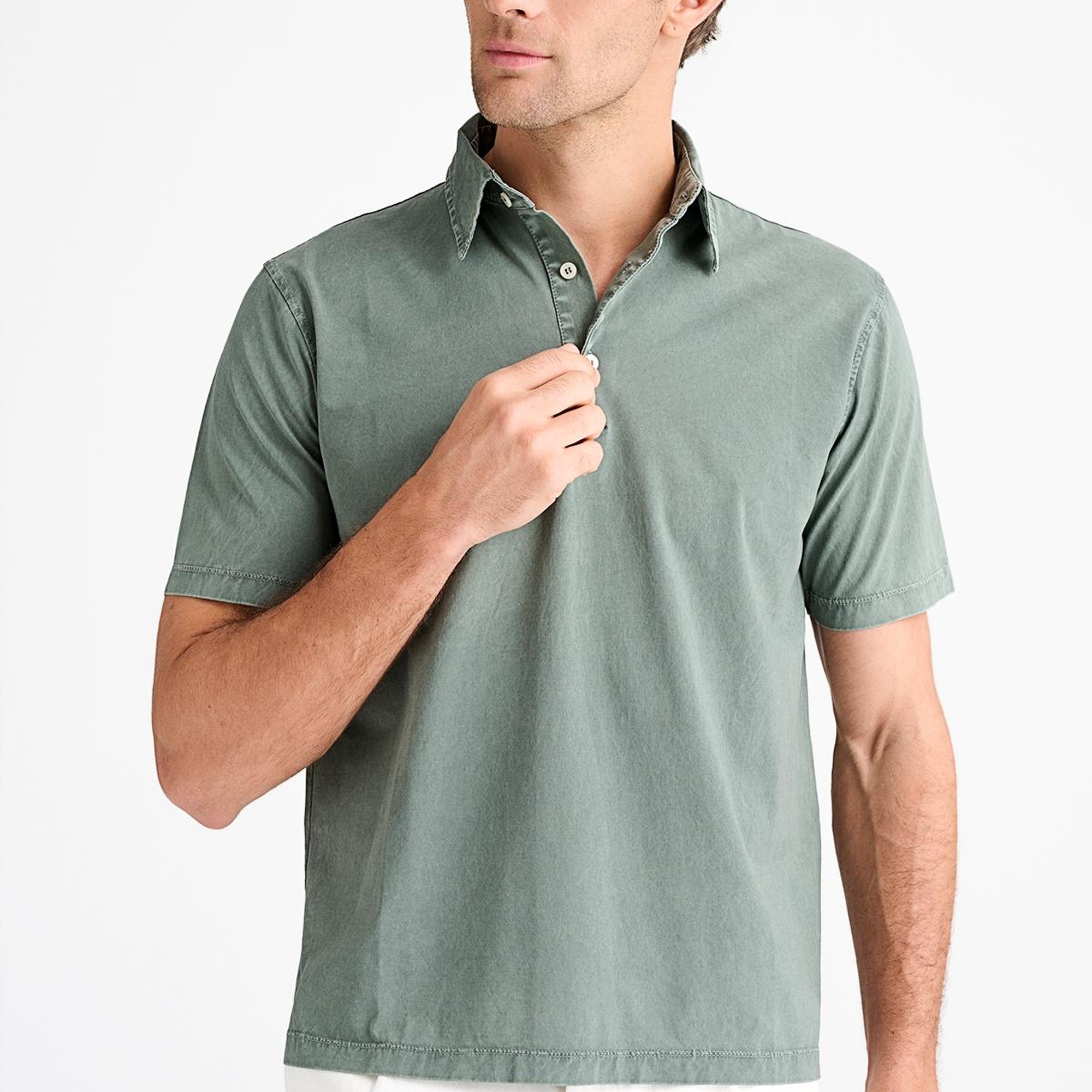 Erkek Yeşil Polo Yaka T-Shirt