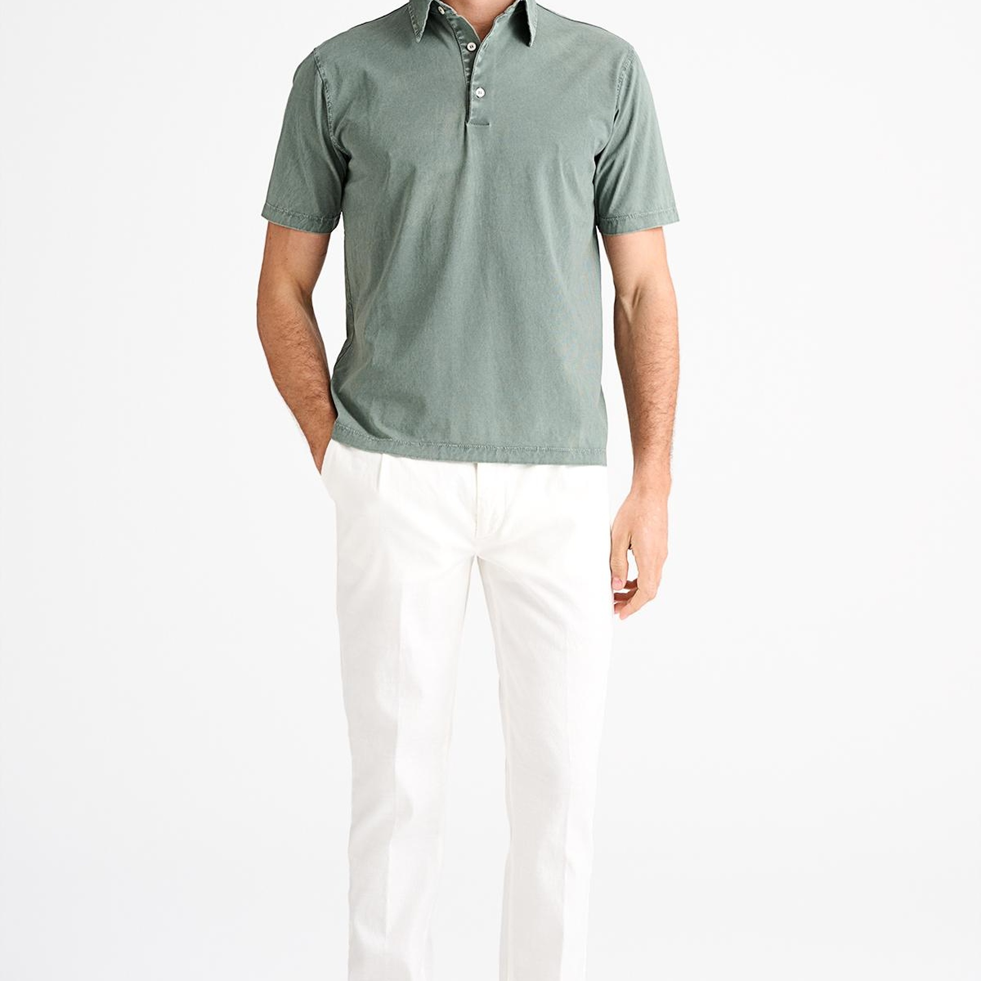 Erkek Yeşil Polo Yaka T-Shirt