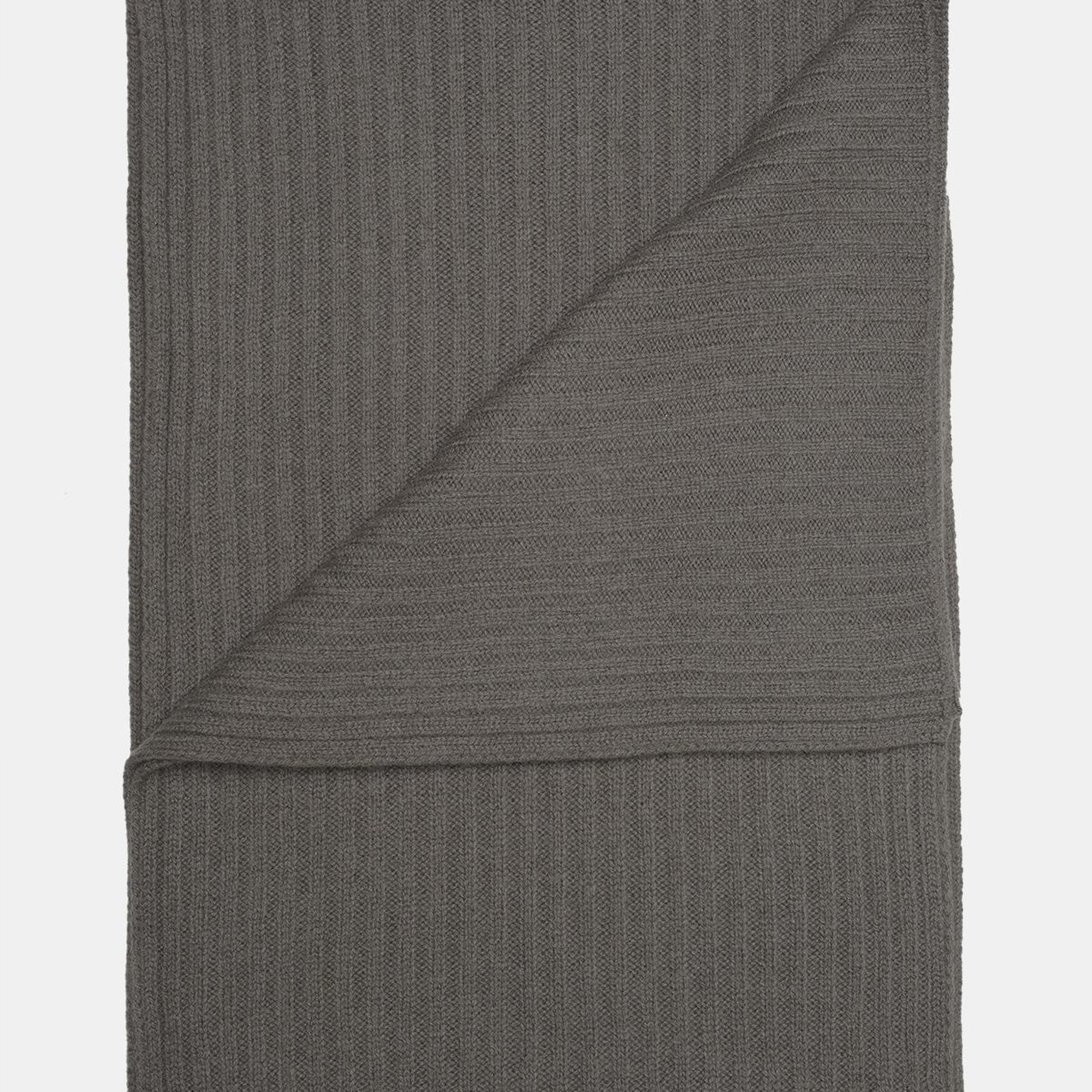 Erkek Kahverengi Yün Kaşkol