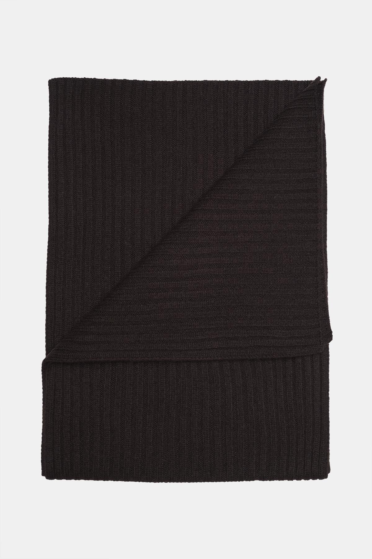  Erkek Bordo Yün Kaşkol