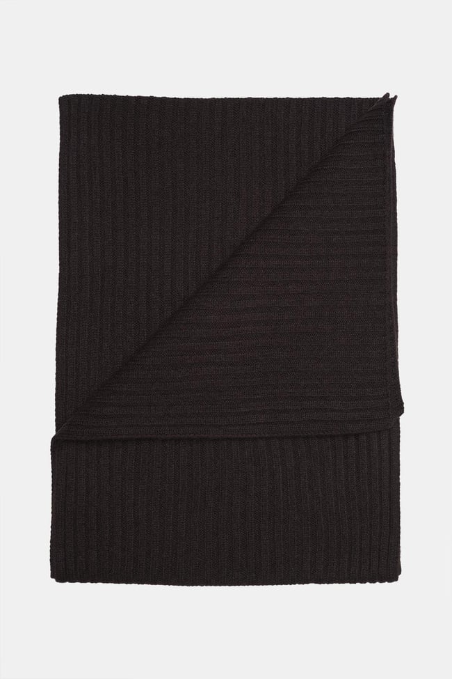  Erkek Bordo Yün Kaşkol