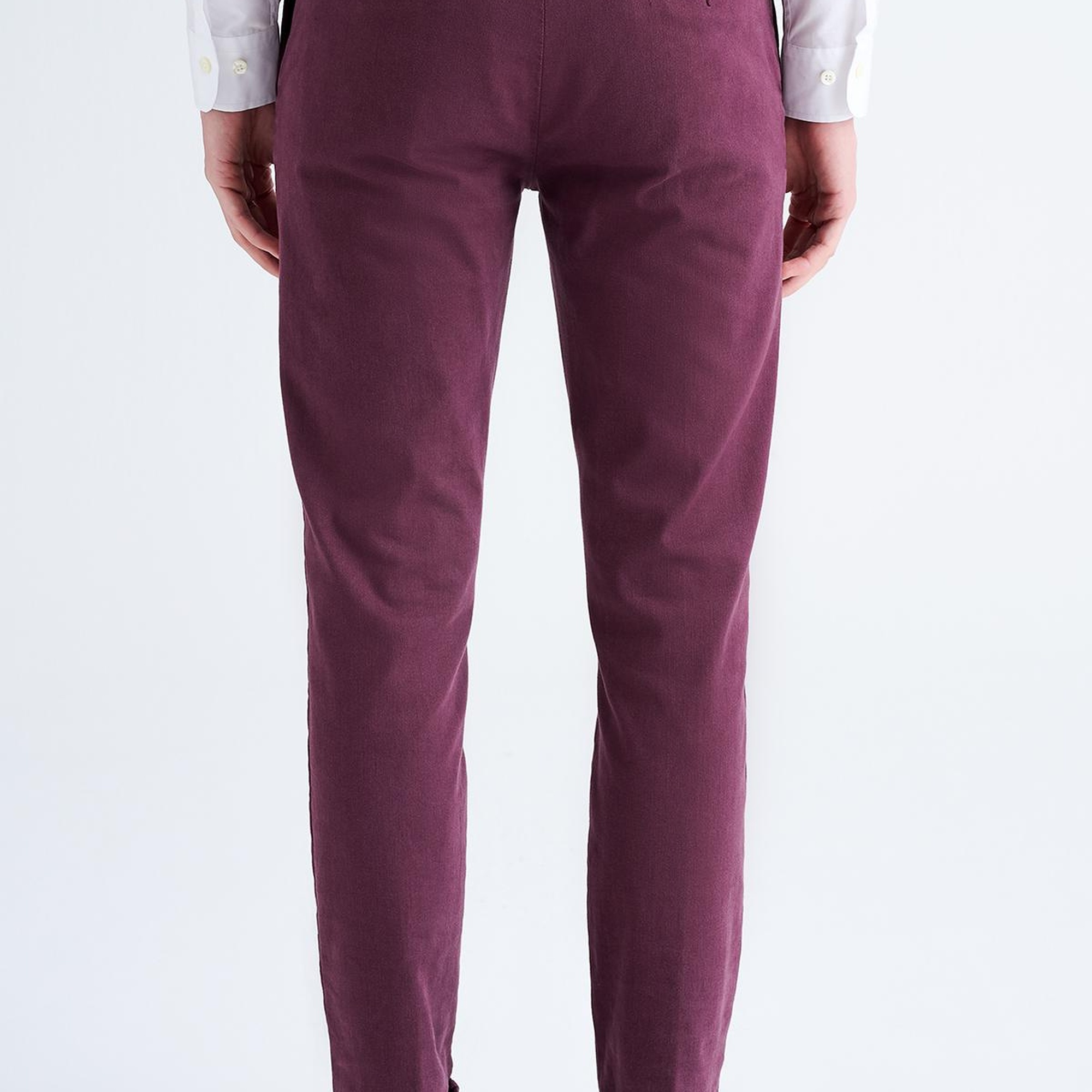 Erkek Bordo Chino Pantolon