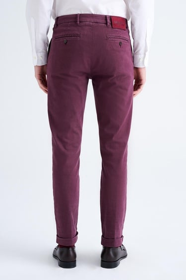  Erkek Bordo Chino Pantolon