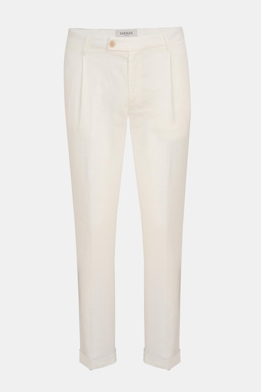  Erkek Taş Keten Chino Pantolon