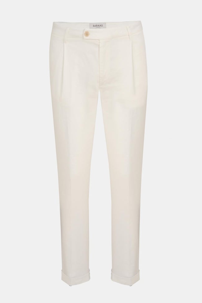  Erkek Taş Keten Chino Pantolon