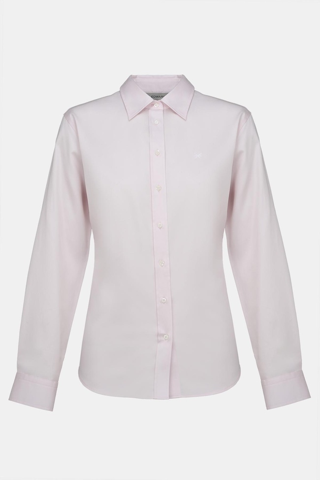  Kadın Pembe Saten Gömlek