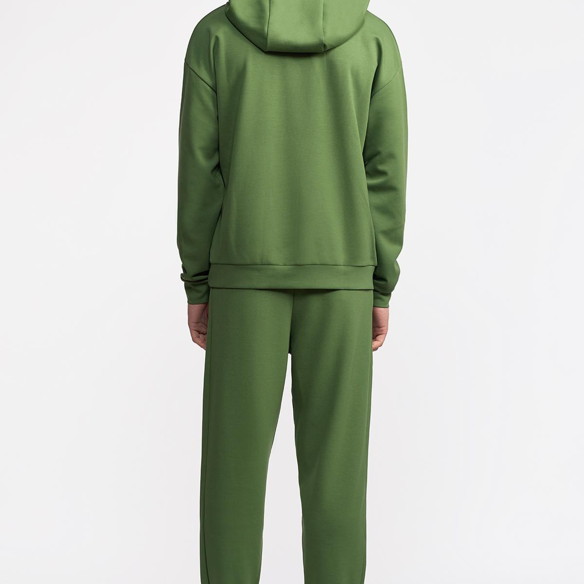 Erkek Haki Activewear Kapüşonlu Sweatshirt