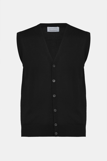  Erkek Siyah Yün Süveter