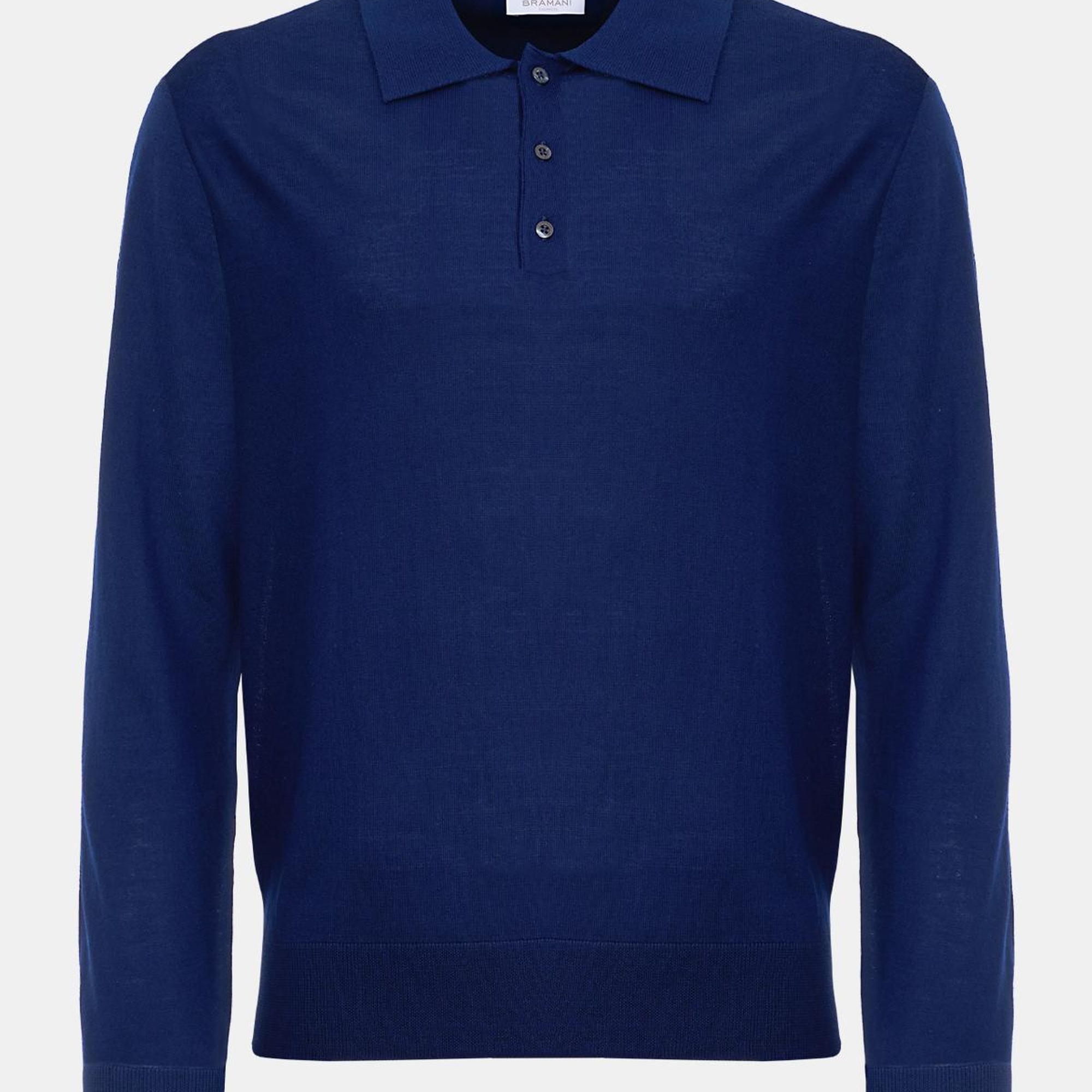 Erkek Lacivert Polo Yaka Yün Kazak