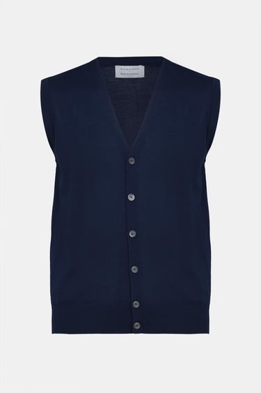  Erkek Lacivert Yün Süveter