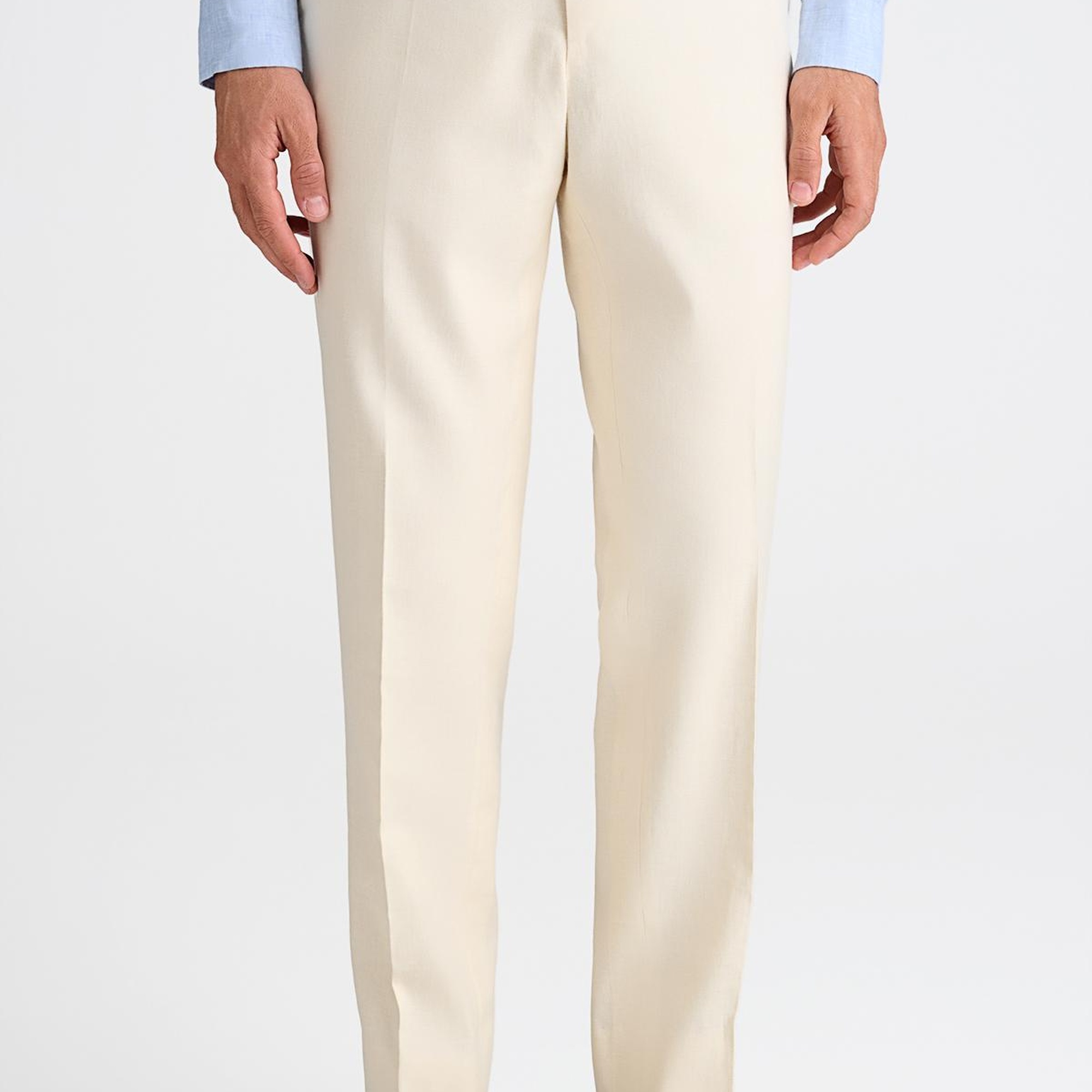 Erkek Krem Chino Pantolon