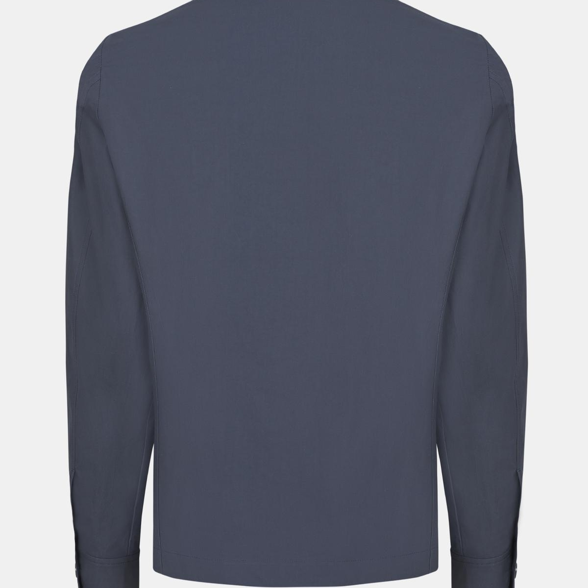 Erkek Lacivert Paraşüt Kumaşlı Gömlek Ceket