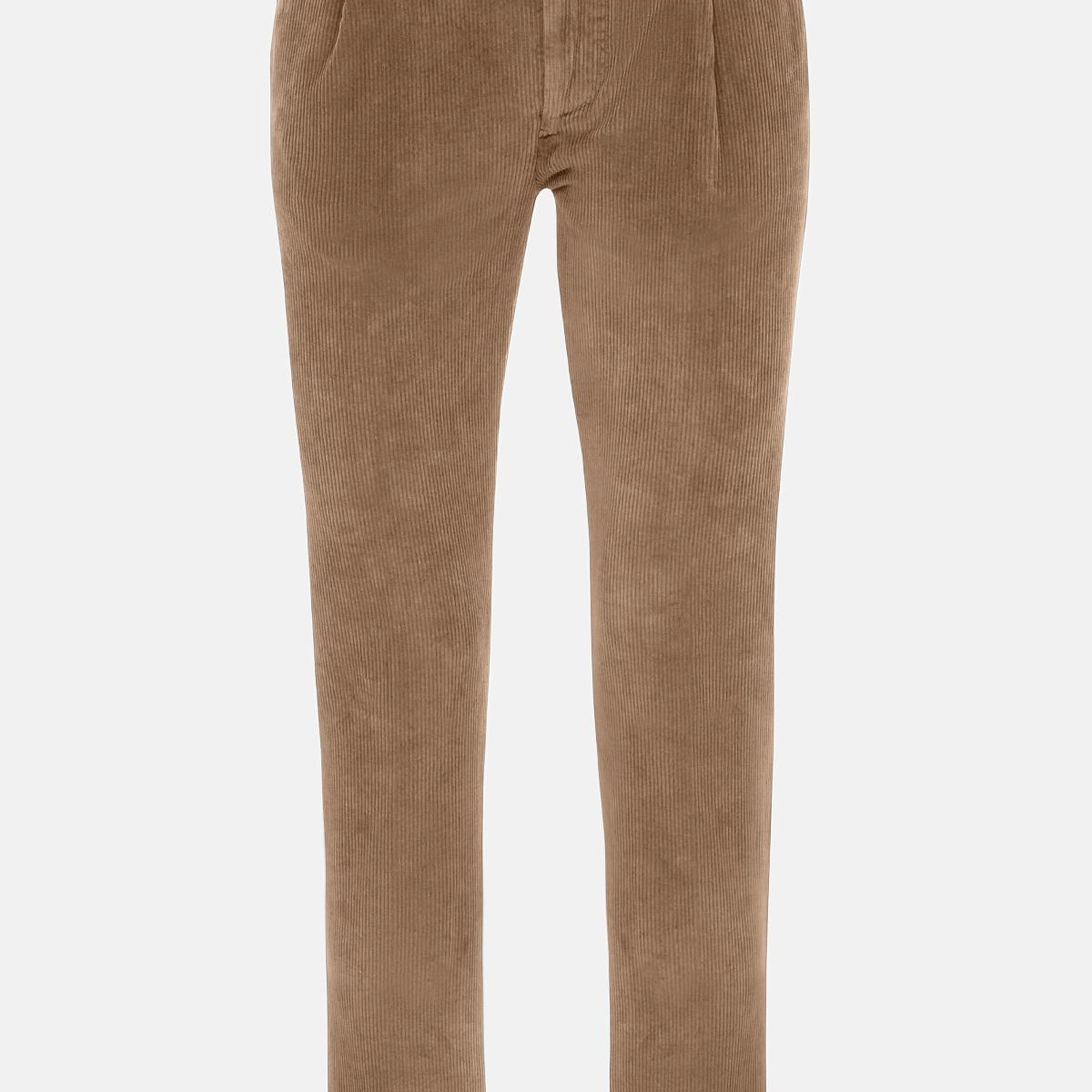 Erkek Haki Kadife Chino Pantolon