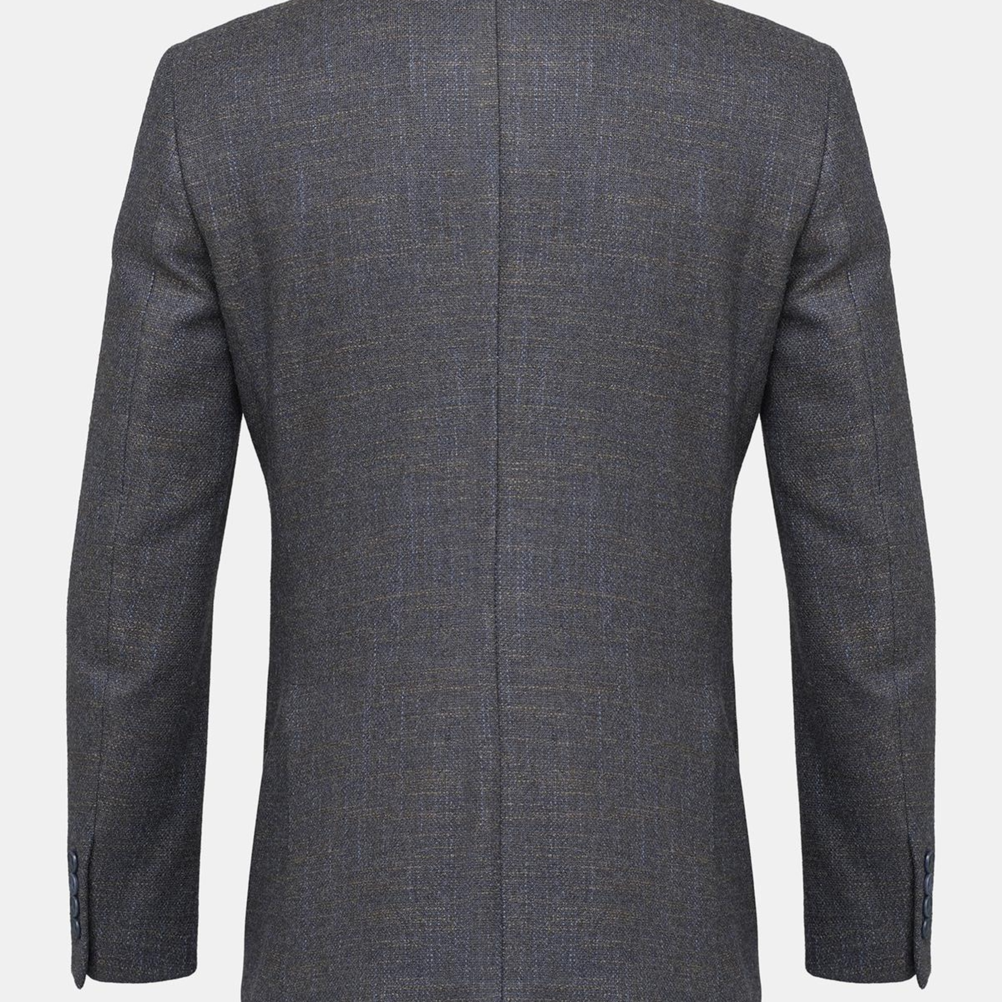 Erkek Kahverengi Yün İpek Kaşmir Karışımlı Delfino Spor Ceket