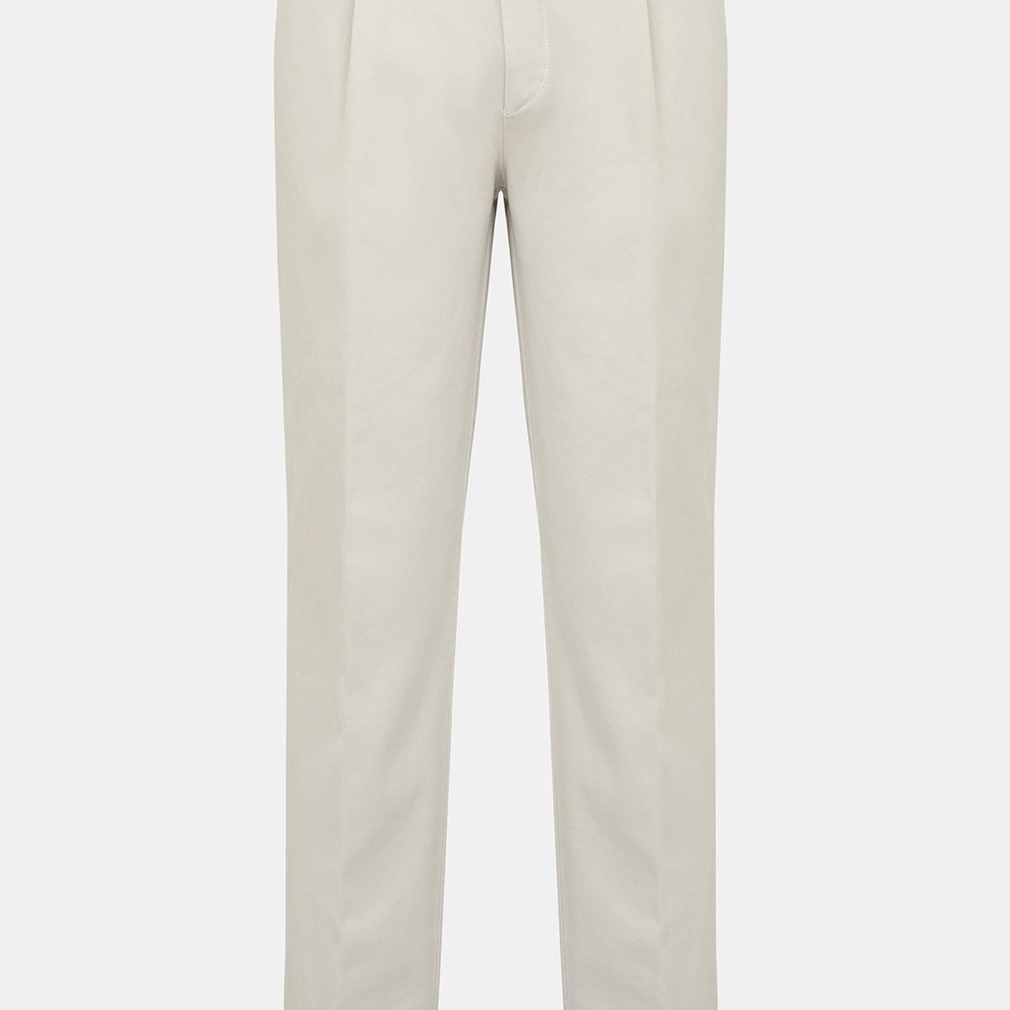 Erkek Bej Pamuk Streç Chino Pantolon