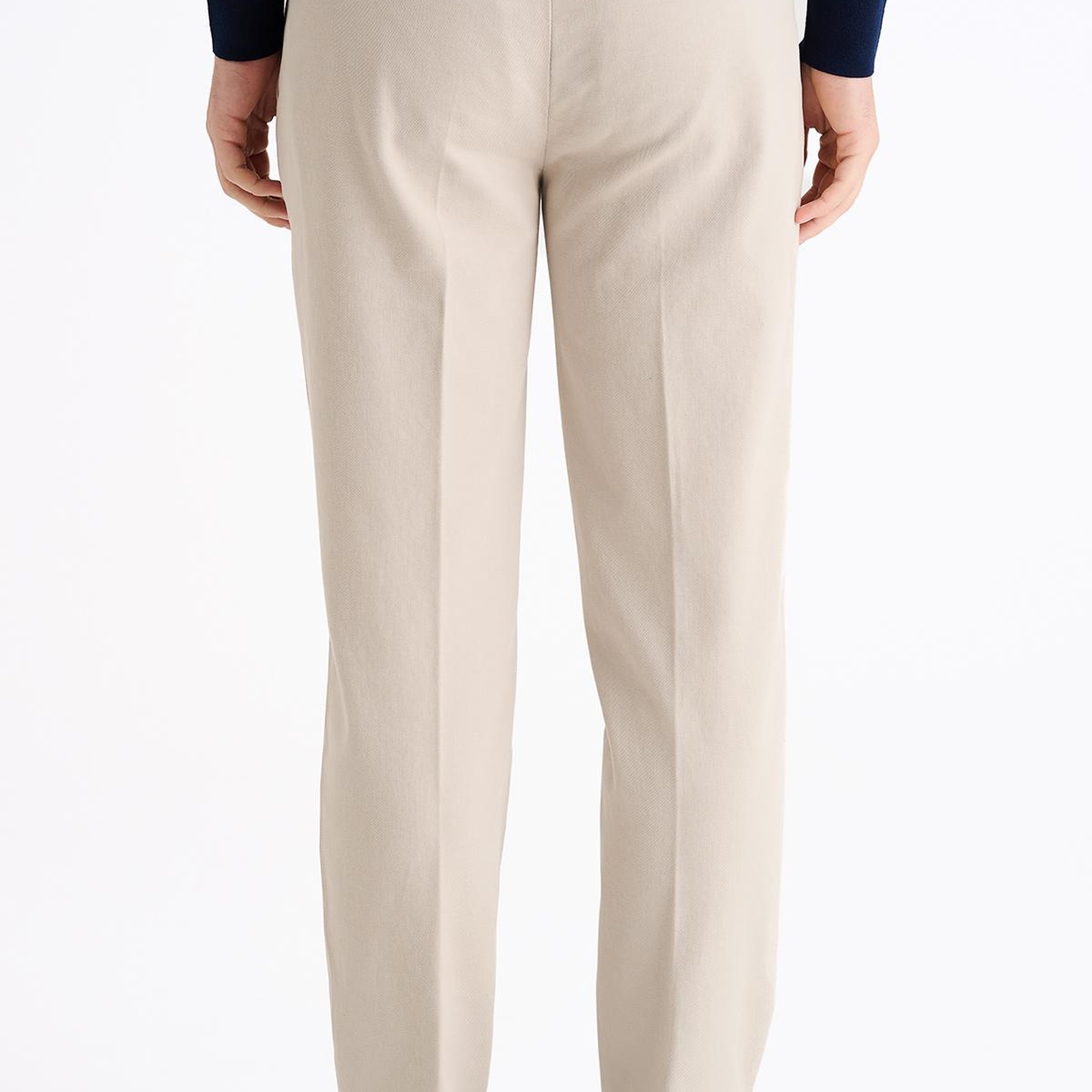 Erkek Bej Pamuk Streç Chino Pantolon