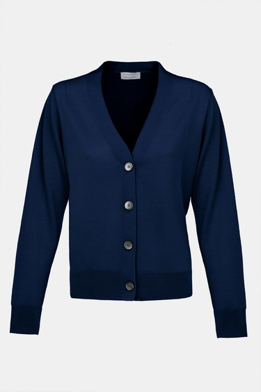  Kadın Lacivert Yün Hırka