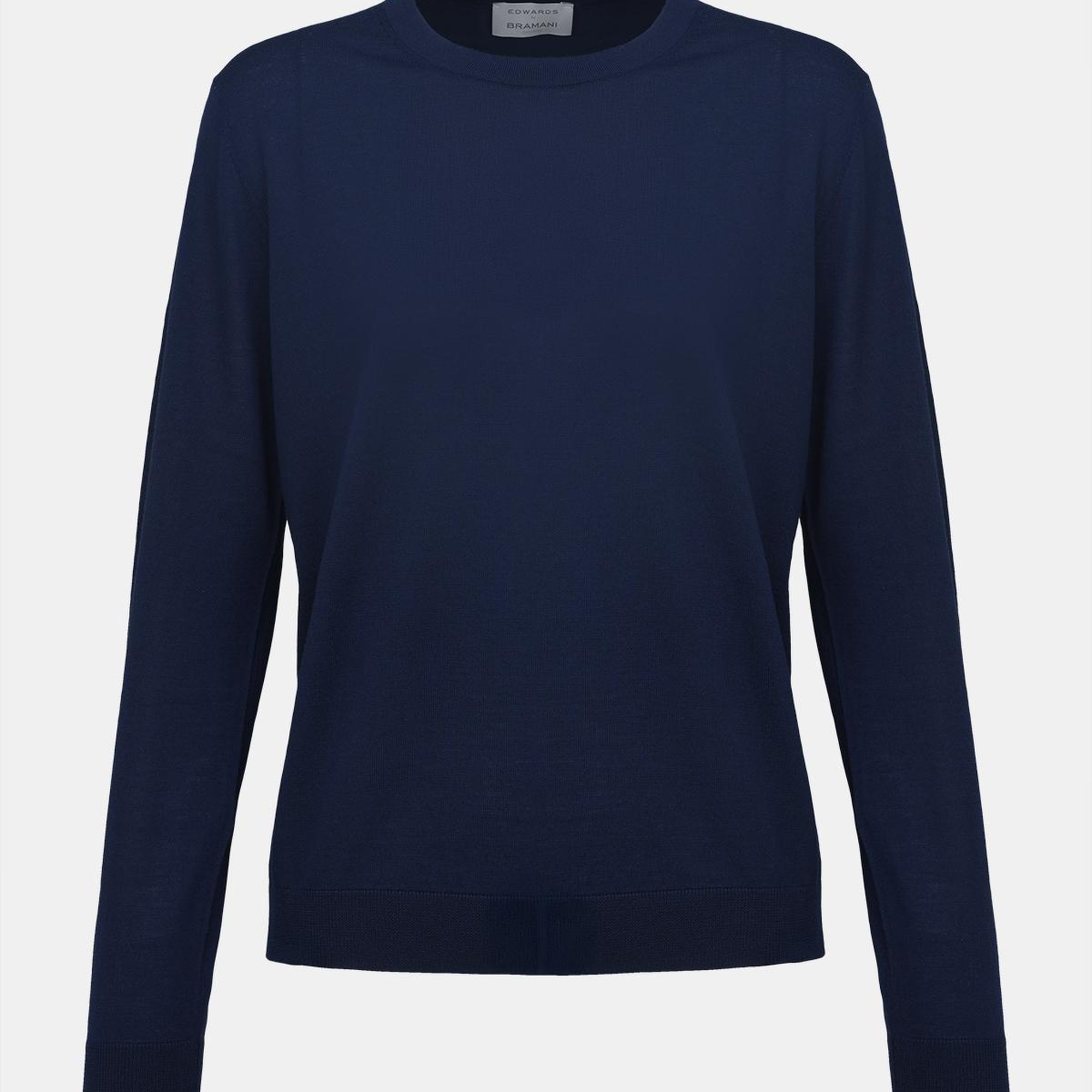 Kadın Lacivert Yün Bisiklet Yaka Kazak