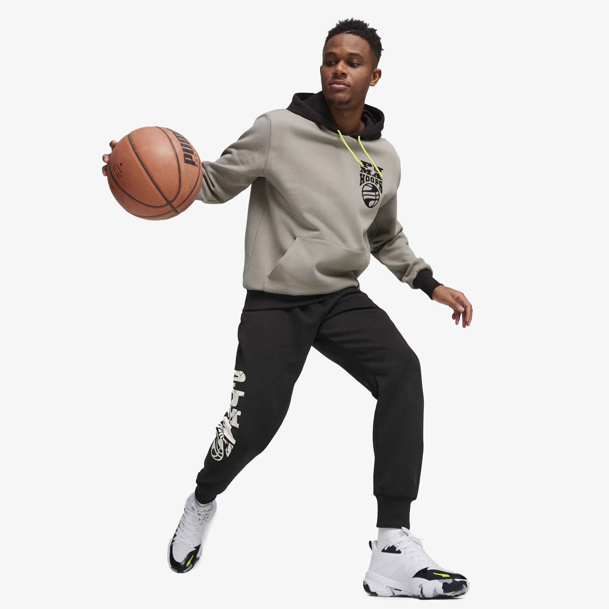 Puma Posterize 2.0 Erkek Siyah/Gri Hoodie