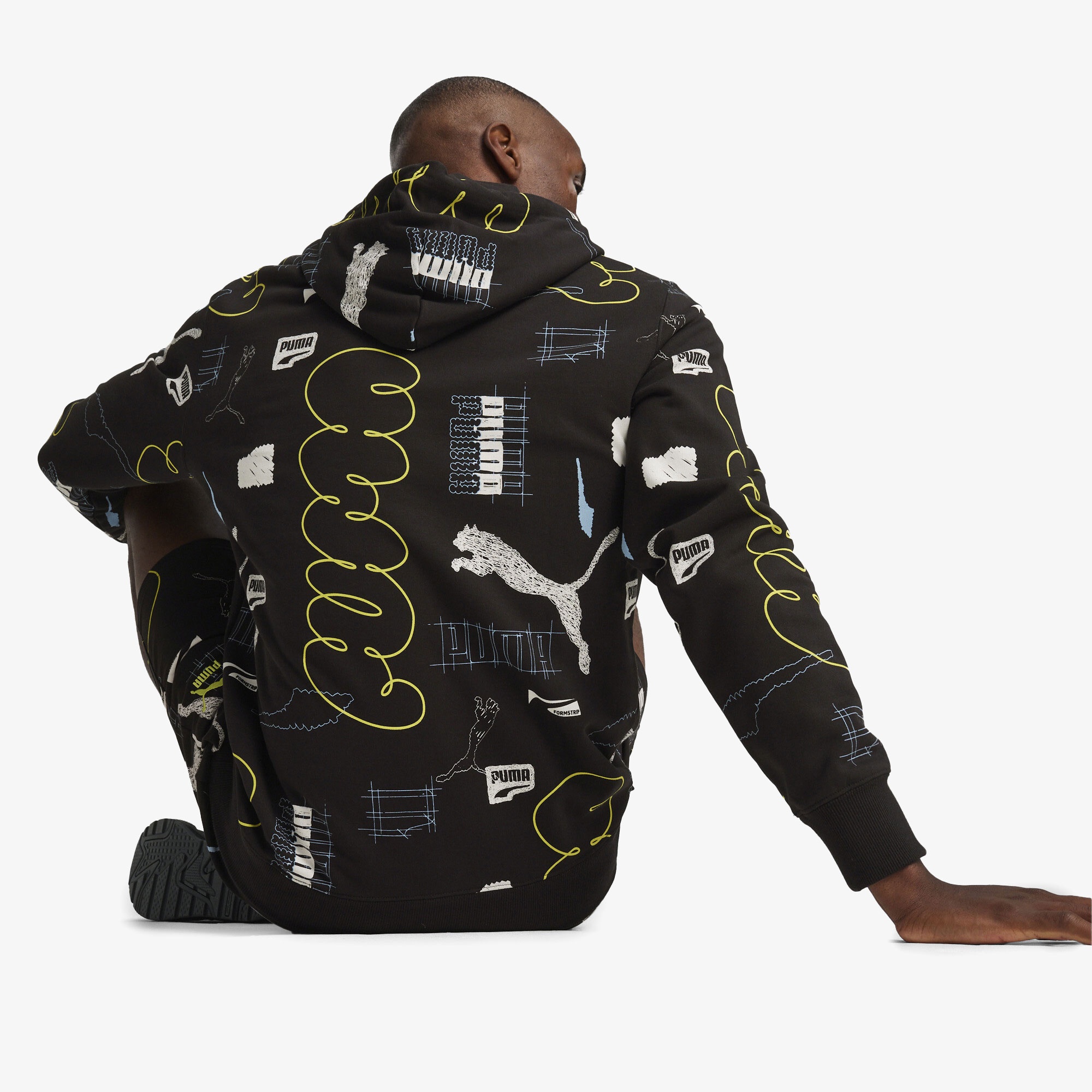 Puma Brand Love Erkek Siyah Hoodie