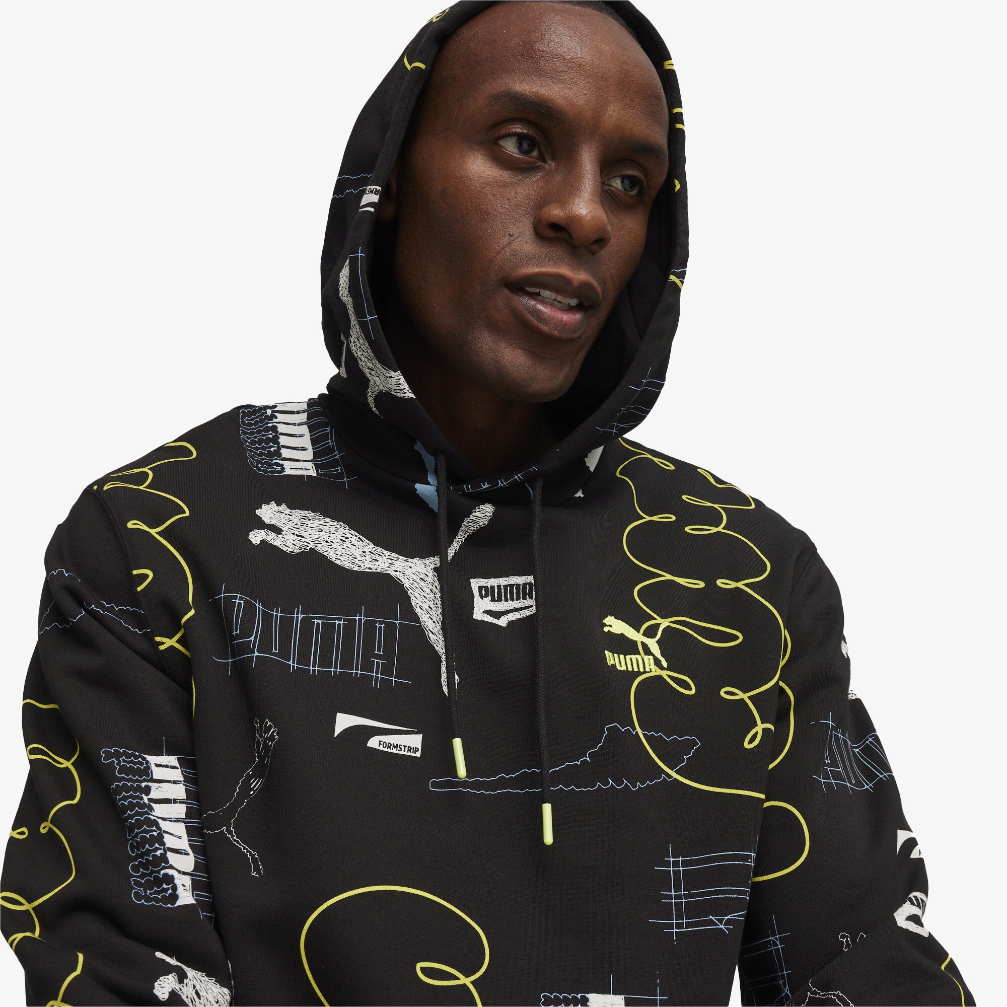 Puma Brand Love Erkek Siyah Hoodie