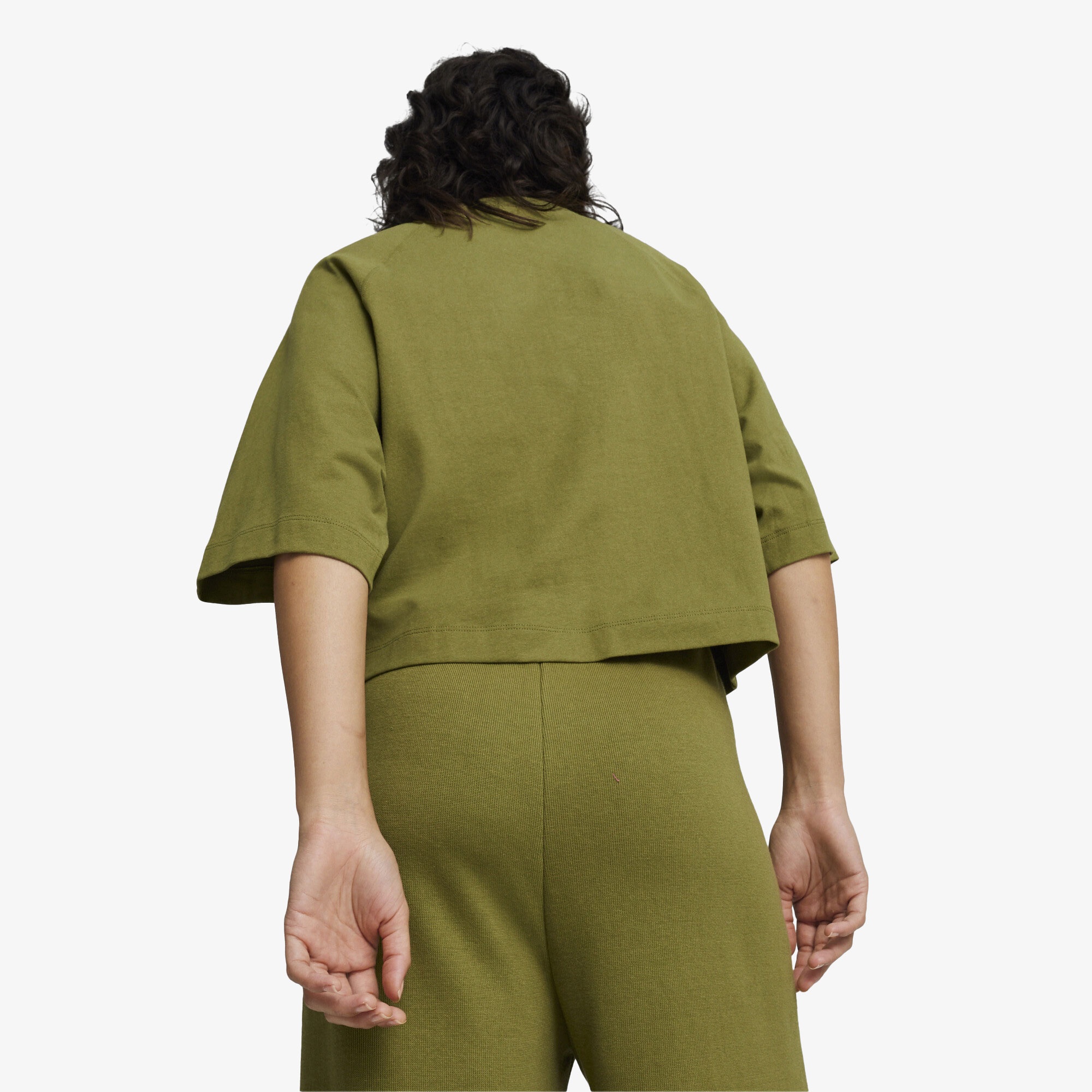 Puma Classics+ Oversized Kadın Yeşil T-Shirt