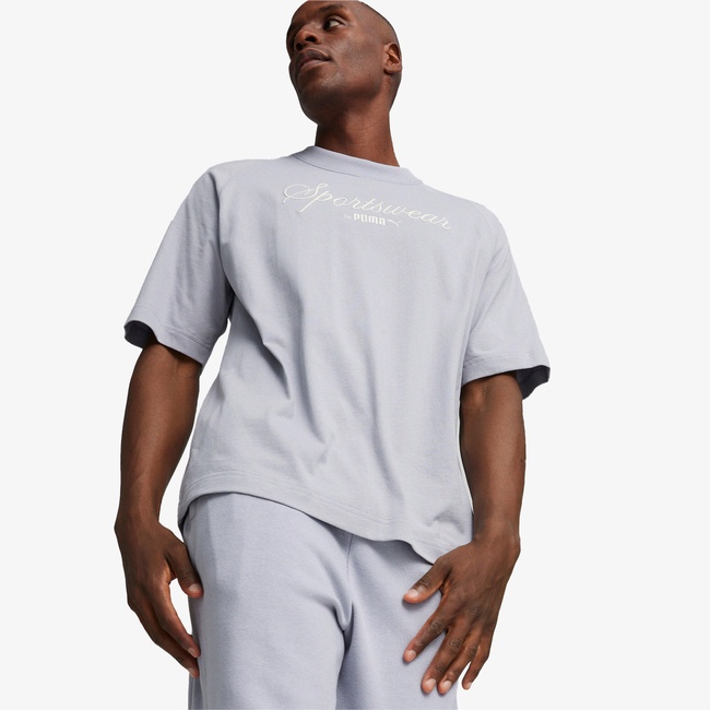  Puma Classics+ Erkek Gri T-Shirt