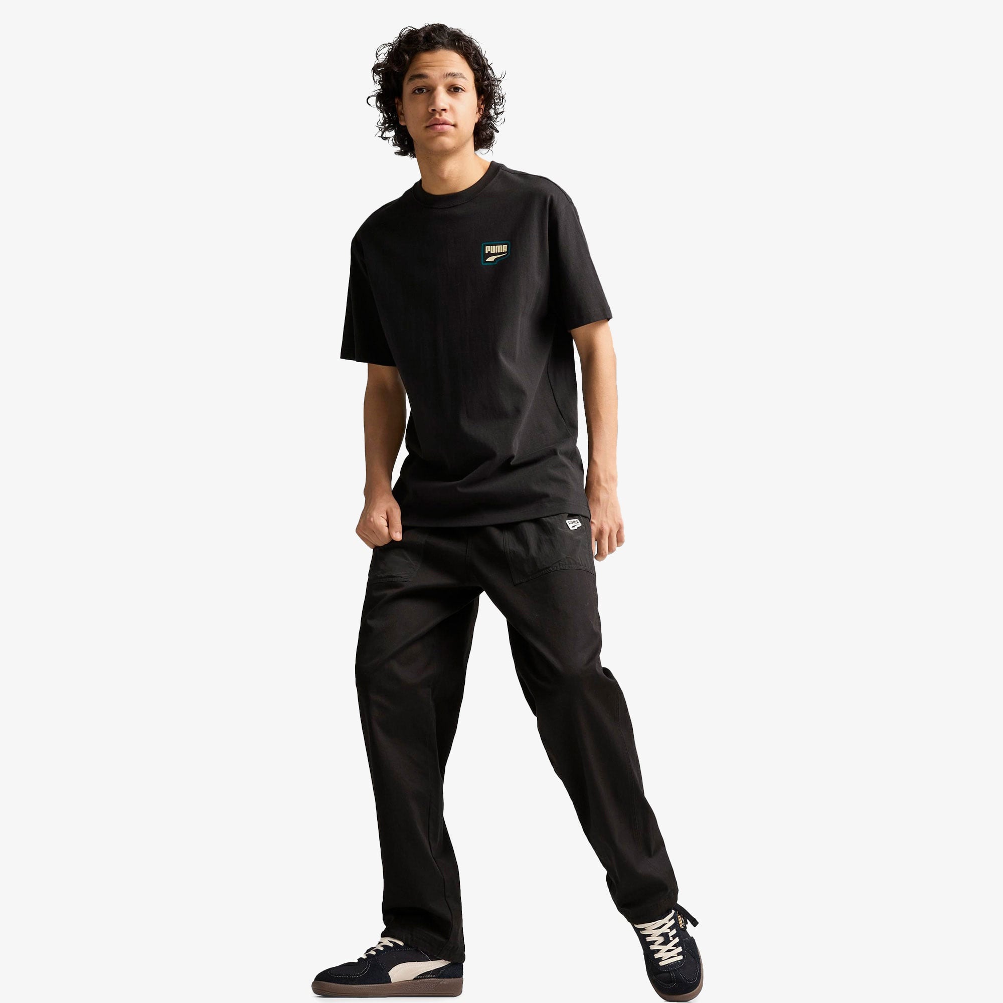 Puma Downtown Relaxed Graphic Unisex Siyah T-Shirt