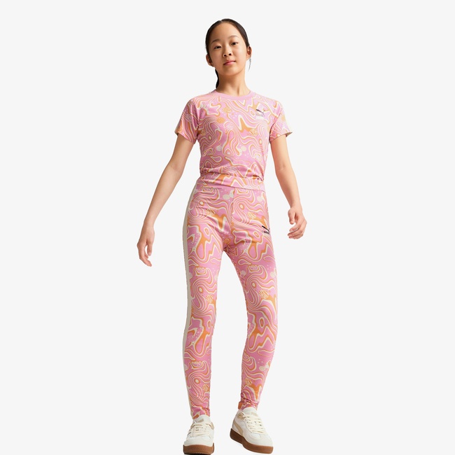  Puma Lava Land Leggings Çocuk Pembe Tayt