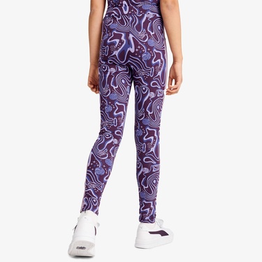  Puma Lava Land Leggings Çocuk Mor Tayt