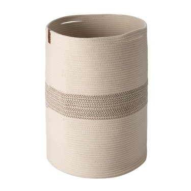  VENUS ÇAMAŞIR SEPETİ BEJ EKRU 35X35X45
