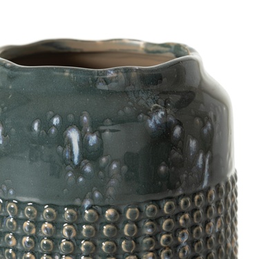  AZUL SERAMİK VAZO 18X16CM