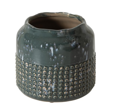  AZUL SERAMİK VAZO 18X16CM