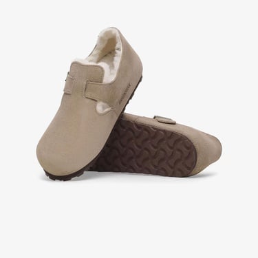  Birkenstock London VL Shearling Kadın Bej Günlük Ayakkabı