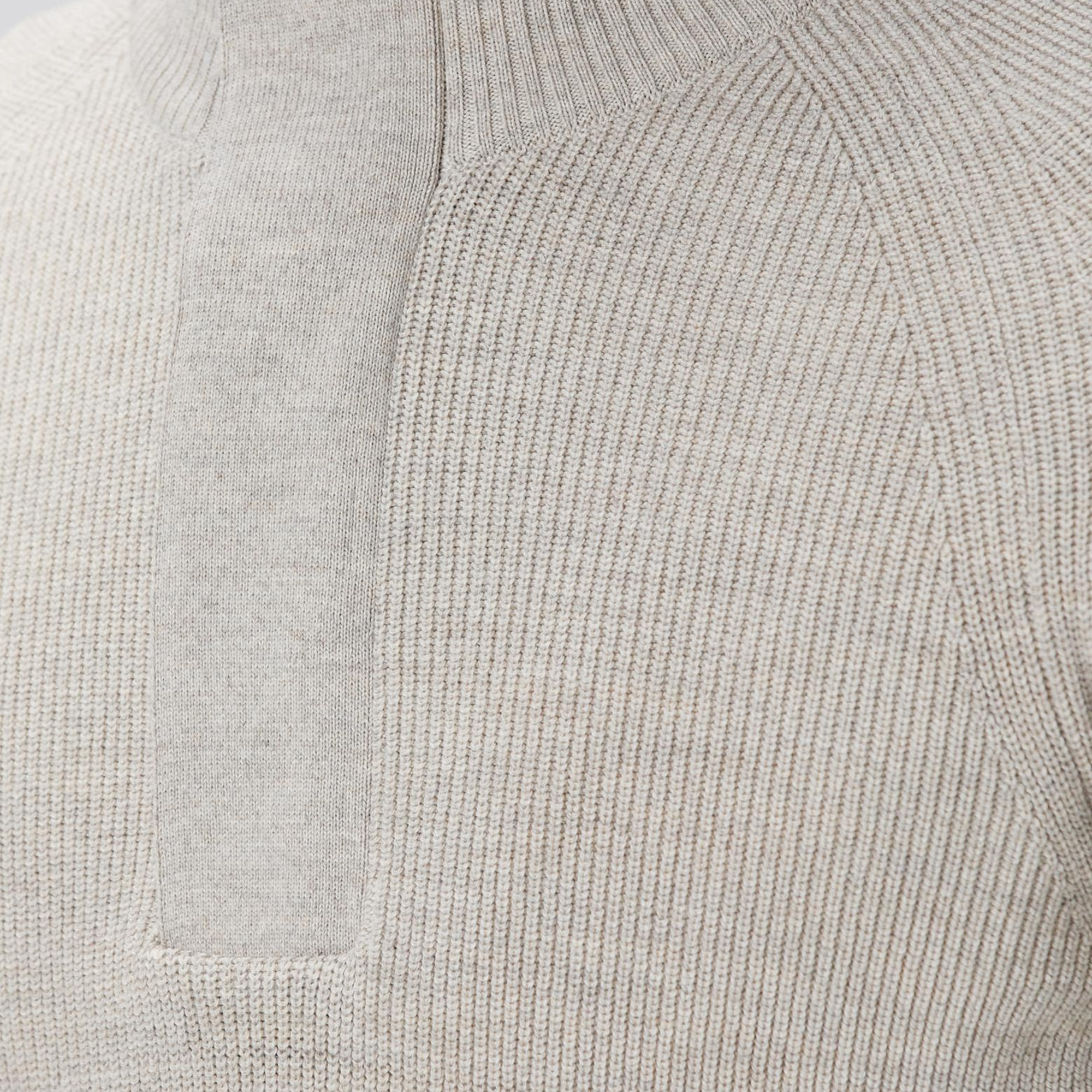 Network Erkek Bej Melanj Yün Karışımlı Kazak